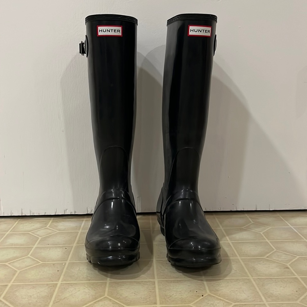 Tall Black Hunter Rainboots